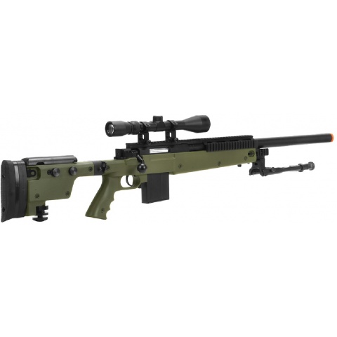 Well MB4406D Sniper Rifle W/ Folding Stock Bipod & Scope - OD