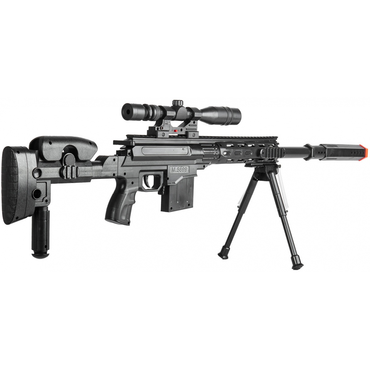 UK Arms P2668 Tactical Spring Powered Airsoft Sniper Rifle w/ Scope ...