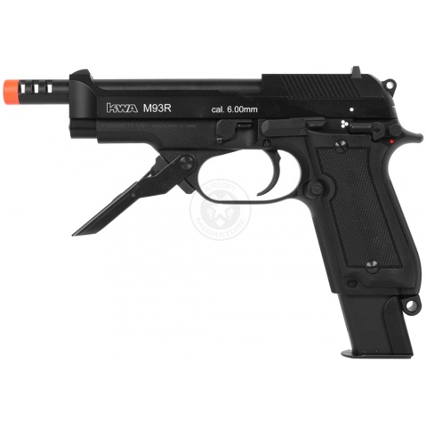 KWA Airsoft Full Metal M93R II Gas Blowback Pistol w/ 3-Round Burst
