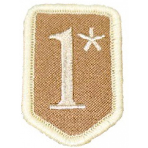 AMA Airsoft 1* Hook and Loop Patch - SAND