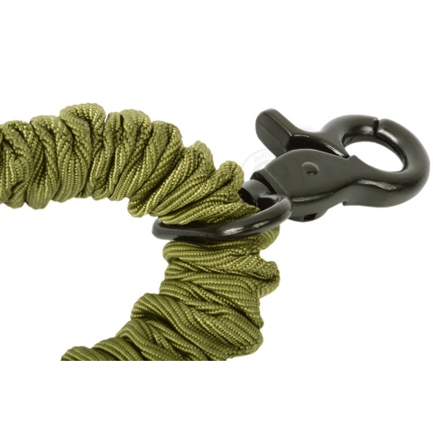 Lancer Tactical Airsoft OpSpec Single Point Tactical Bungee Sling - OD GREEN