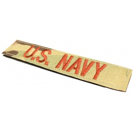 AMA Tactical US Navy Hook and Loop Morale Patch - CAMO