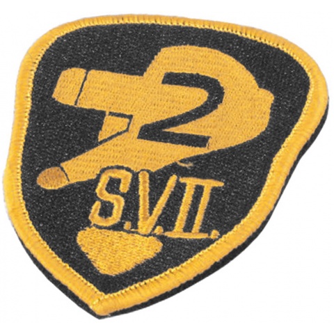 Airsoft Megastore Armory SVIII Hook and Loop Morale Patch - YELLOW / BLACK
