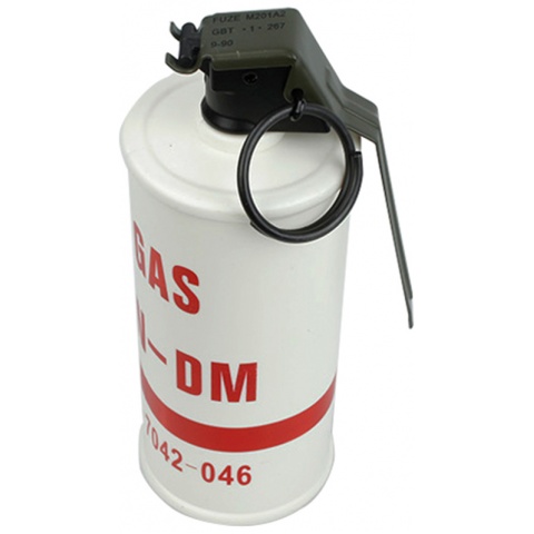 AMA Replica INERT CN-DM Riot Control Tear Gas Grenade - RED/WHITE