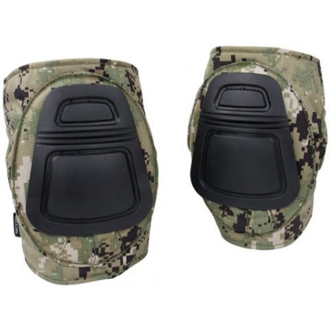 AMA 500 Denier Nylon Fabric Adjustable Tactical DNI Knee Pad Set - WD