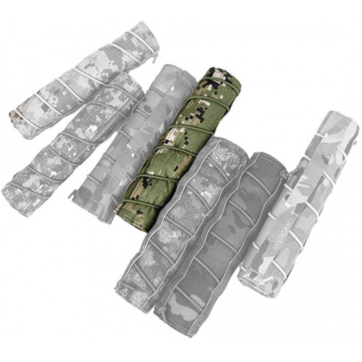 AMA Airsoft 22cm Tactical Mock Suppressor Cover WOODLAND DIGITAL
