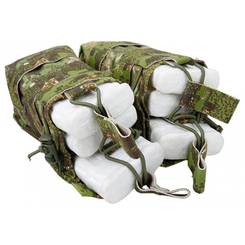 AMA Double Open Top Magazine Pouch w/ Paracord Lacing - PC GREENZONE