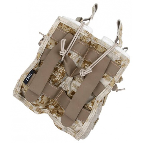 AMA Double Open Top Magazine Pouch w/ Paracord Lacing - PC SANDSTORM