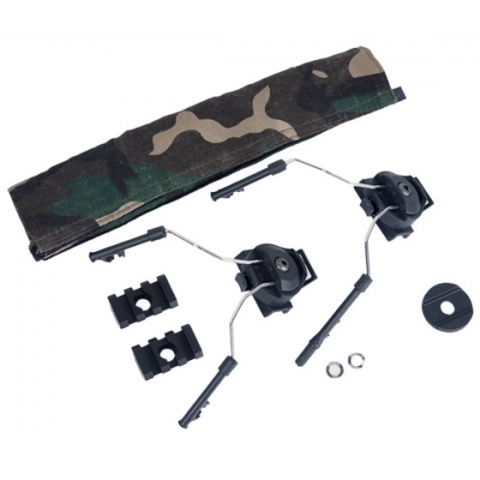 Z-Tactical Helmet Rail Adapter Set For Comtac I And Comtac II - BLACK
