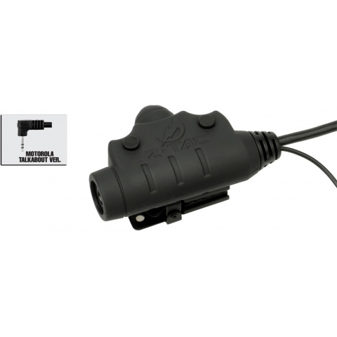 Z-Tactical U94 PTT Headset Accessory - MOTORLA 1-PIN - BLACK