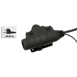 Z-Tactical U94 PTT Headset Accessory - MIDLAND VERSION - BLACK