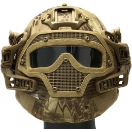 G-Force G4 System Nylon BUMP Helmet Mask w/ Goggles - HLD