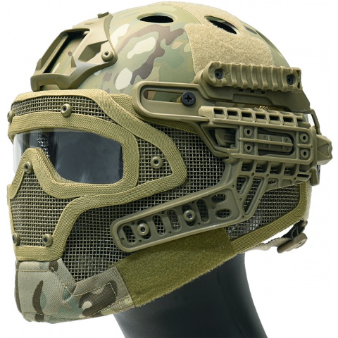 G-Force G4 System Nylon BUMP Helmet Mask w/ Goggles - CAMO