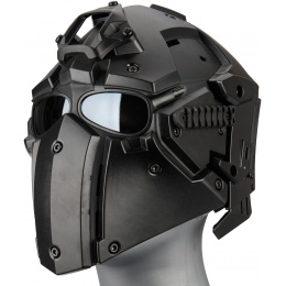 WoSport Tactical Helmet w/ NVG Shroud & Transfer Base - BLACK