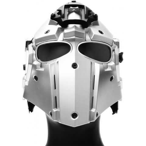 WoSport Tactical Helmet w/ NVG Shroud & Transfer Base - SILVER