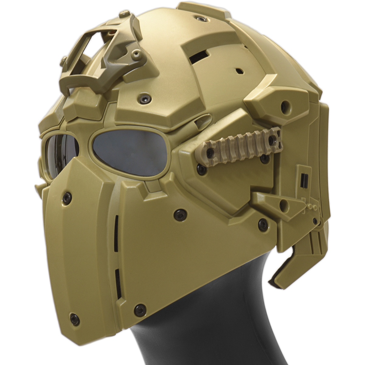 WoSport Tactical Half Face Airsoft Mask - TAN
