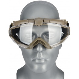 G-Force Tactical TPU Outdoor Aviator Fan Goggles - TAN