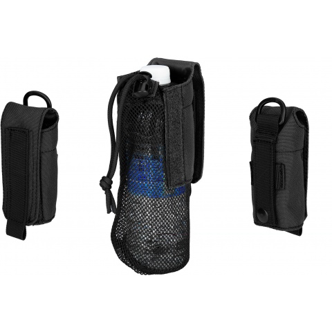 WoSport Tactical 1000D Nylon Folding Water Bottle Bag II (Color: Black)