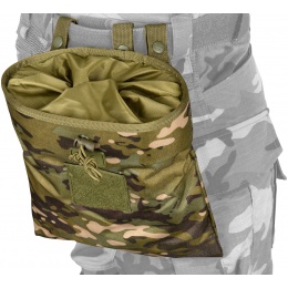 Lancer Tactical Large Polyester Foldable Dump Pouch - CAMO TROPIC