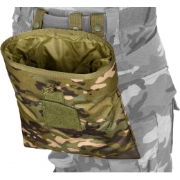 Lancer Tactical Large Polyester Foldable Dump Pouch - CAMO TROPIC
