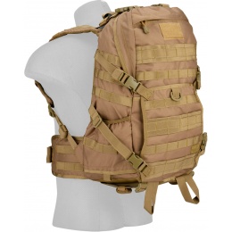 Lancer Tactical 600D EDC FAST Airsoft MOLLE Backpack - KHAKI