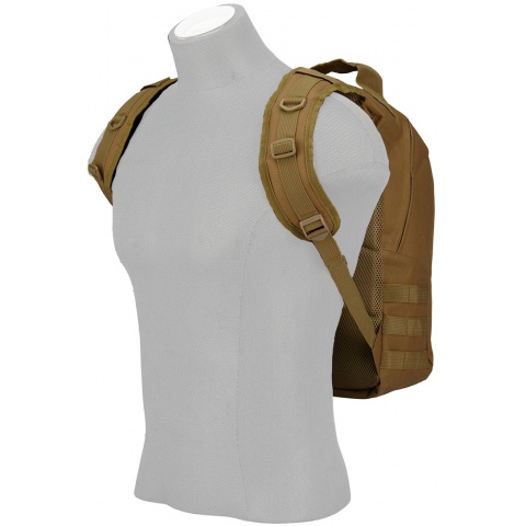 Lancer Tactical MOLLE Adhesion Scout Arms Backpack - COYOTE BROWN