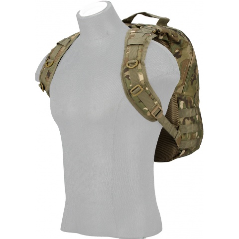 Lancer Tactical MOLLE Adhesion Scout Arms Backpack - CAMO DESERT