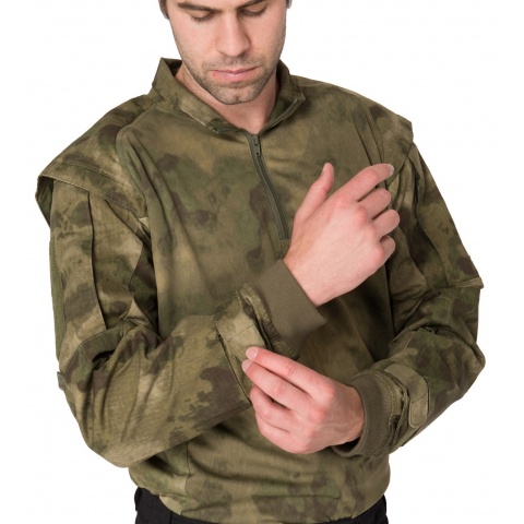 Lancer Tactical Shoulder Armor Breathable Jersey - FOLIAGE GREEN