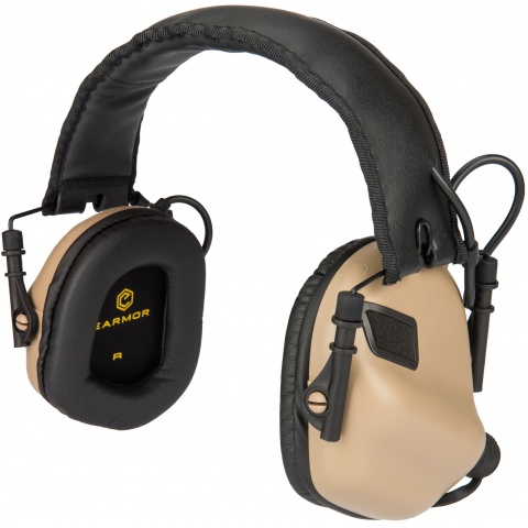 Earmor M31 Electronic Hearing Headphones w/ NATO Input  - DARK EARTH