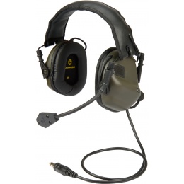 Earmor M32 Electronic Tactical Earmuffs w/ NATO Input  - FOLIAGE GREEN