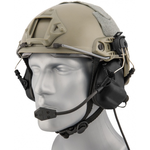 Earmor M32H Tactical Earmuffs for FAST MT Helmets - BLACK