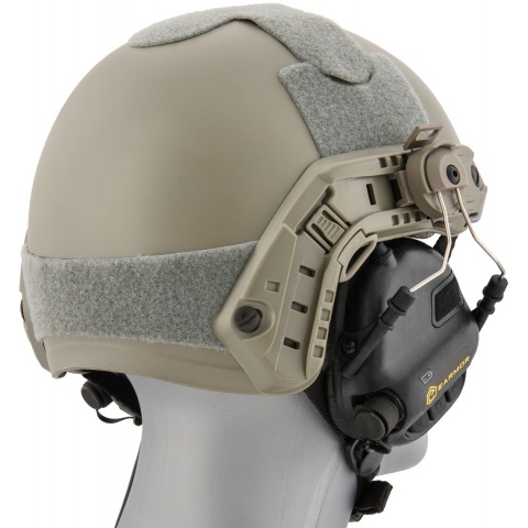 Earmor M32H Tactical Earmuffs for FAST MT Helmets - BLACK