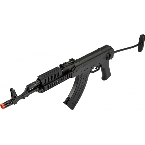 LCT Stamped Steel TX-65 Tactical AK Series AEG Airsoft Rifle - BLACK