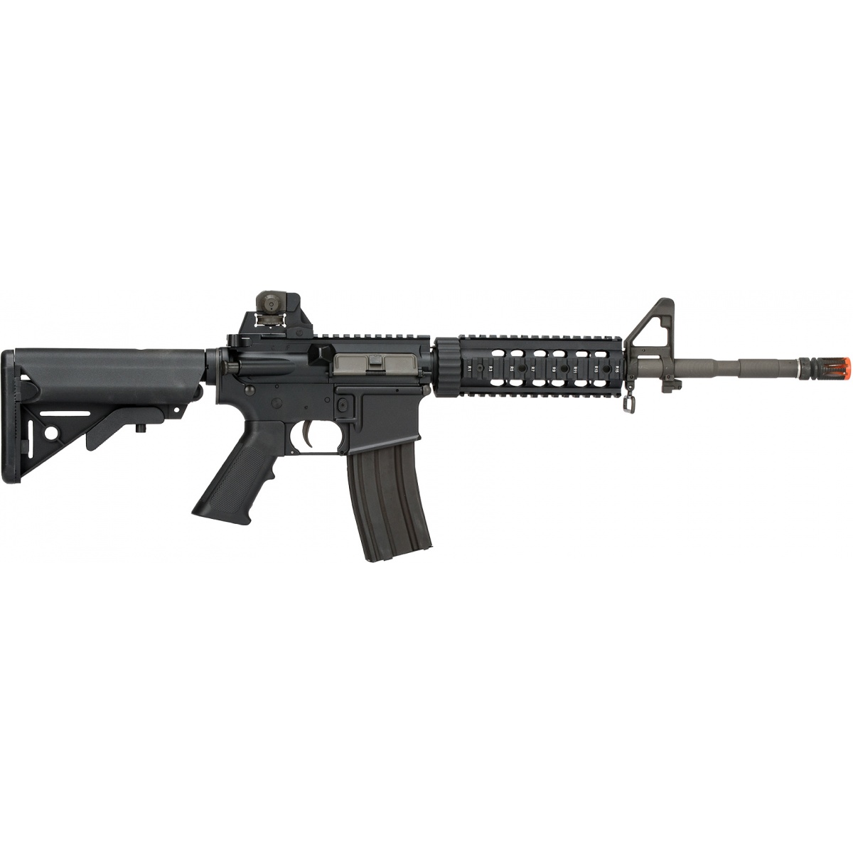 LCT Airsoft Full Steel M4 AEG Airsoft Rifle w/ Quad Rail BLACK