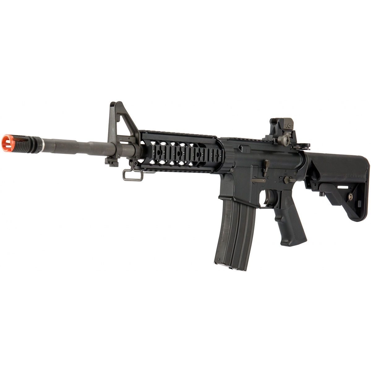 LCT Airsoft Full Steel M4 AEG Airsoft Rifle w/ Quad Rail BLACK