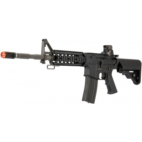 LCT Airsoft Full Steel M4 AEG Airsoft Rifle w/ Quad Rail - BLACK