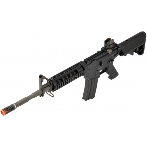 LCT Airsoft Full Steel M4 AEG Airsoft Rifle w/ Quad Rail - BLACK
