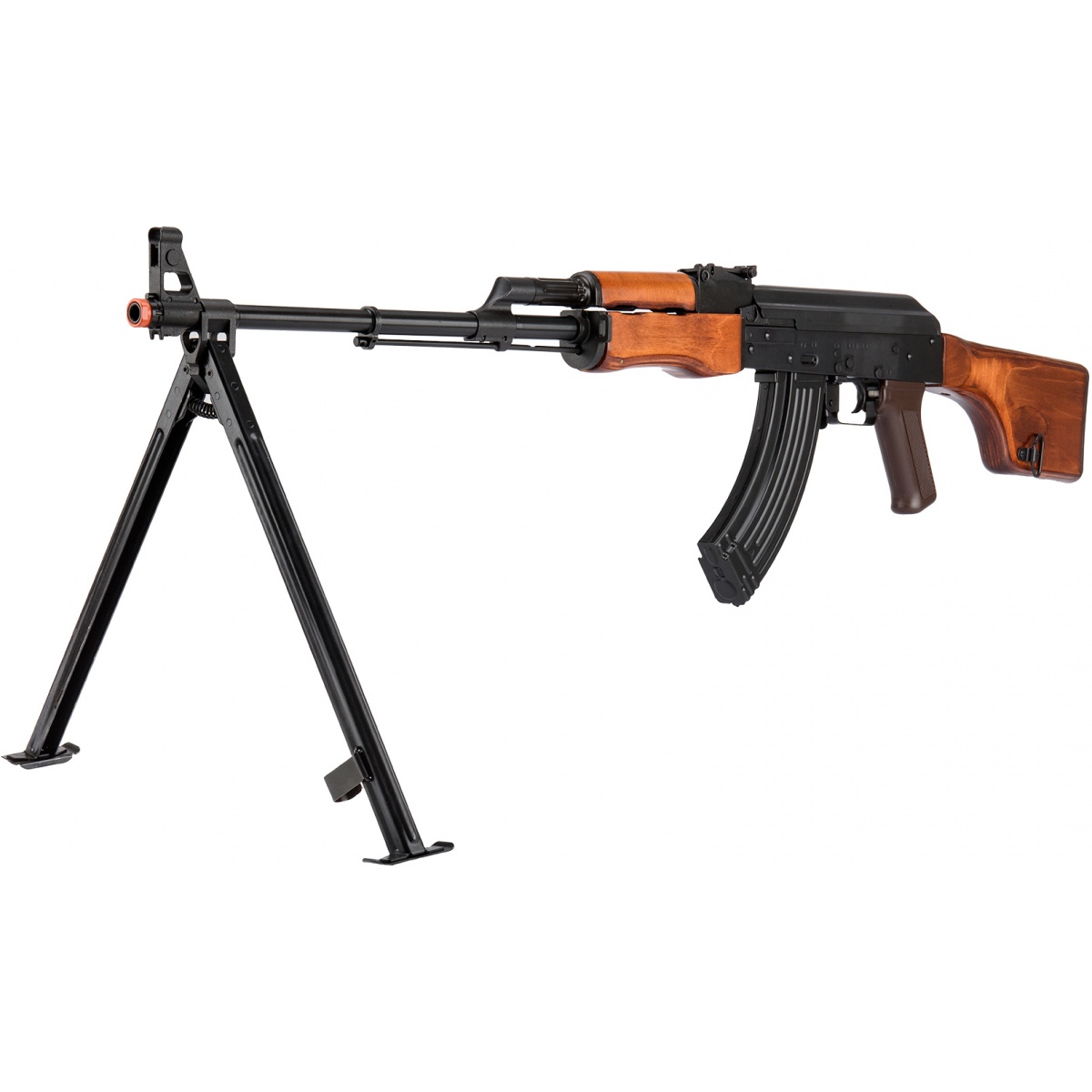 LCT Steel RPK AEG Airsoft Light Machine Gun w/ Bipod BLACK/WOOD