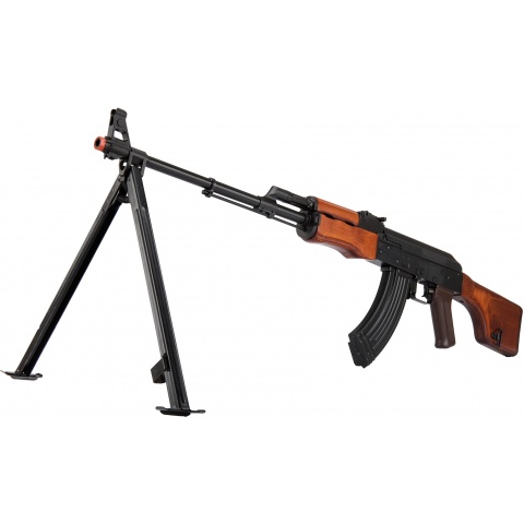 LCT Steel RPK AEG Airsoft Light Machine Gun w/ Bipod - BLACK/WOOD
