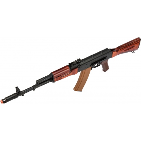LCT Full Steel AK74 Airsoft AEG Rifle w/ Full Stock (Black & Wood)