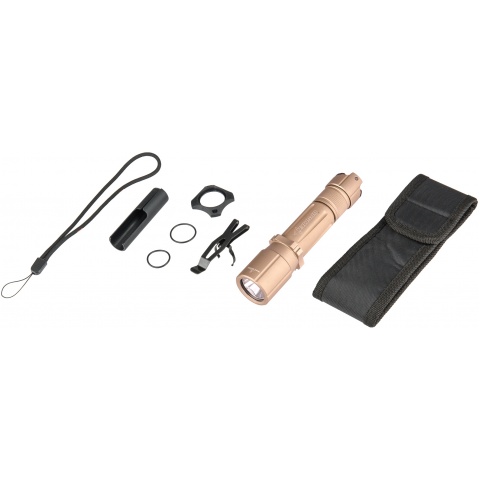 OPSMEN Tactical 1000-Lumen Strobe Flashlight - TAN