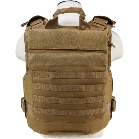 NcStar Tactical Airsoft MOLLE Tactical Vest - TAN