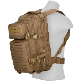 Lancer Tactical Laser Cut Webbing Multi-Purpose Backpack - KHAKI