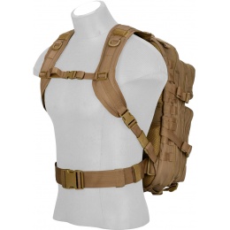 Lancer Tactical Laser Cut Webbing Multi-Purpose Backpack - KHAKI