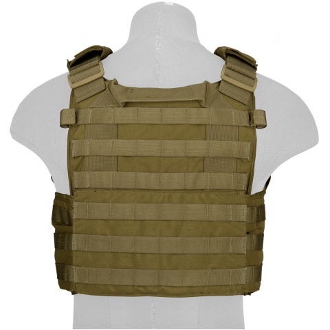 TMC Airsoft Tactical MOLLE Tactical Vest w/ Mag Pouch - KHAKI