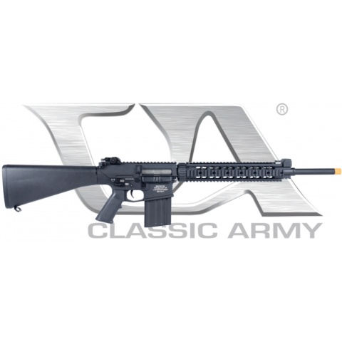 Classic Army Full Metal AR014M AEG SR-25 Airsoft Rifle - BLACK