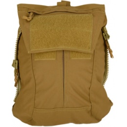 AMA Zipper Back Panel Attachment Backpack - COYOTE BROWN