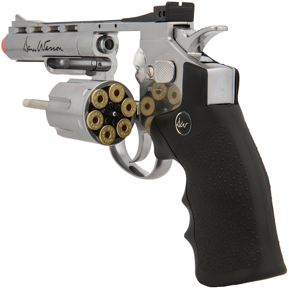 ASG - Réplique Revolver Dan Wesson™ 4 Silver, High Power Co2