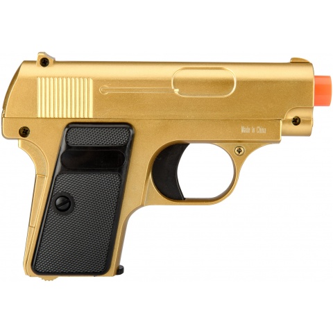 UK Arms Compact Spring Vest Pocket Airsoft Pistol - GOLD