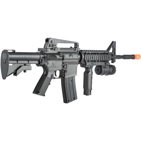 UK Arms Airsoft Spring Powered M16 Rifle - BLACK